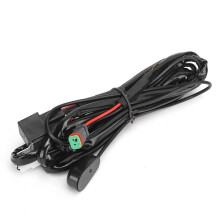 12V LED Spotlights Wiring Harness 1-to-2 40A Relay Inline Blade Fuse Universal compatible with Car ATV UTV