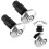 Tampas deslizantes para guidão de motocicleta de 22 mm (7/8 polegadas) compatíveis com corridas, quadriciclos e veículos off-road, na cor preta. 3