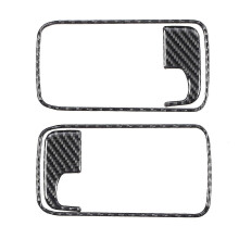 4pcs Window Switch Lift Panel Switch Trims Carbon Fiber Fit compatible with Dodge Challenger 2008-2014 LHD