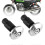 Tampas deslizantes para guidão de motocicleta de 22 mm (7/8 polegadas) compatíveis com corridas, quadriciclos e veículos off-road, na cor preta. 4