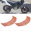 Conjunto de 16 adesivos refletivos para rodas de bicicleta/moto de 16 a 18 polegadas (vermelho) 4