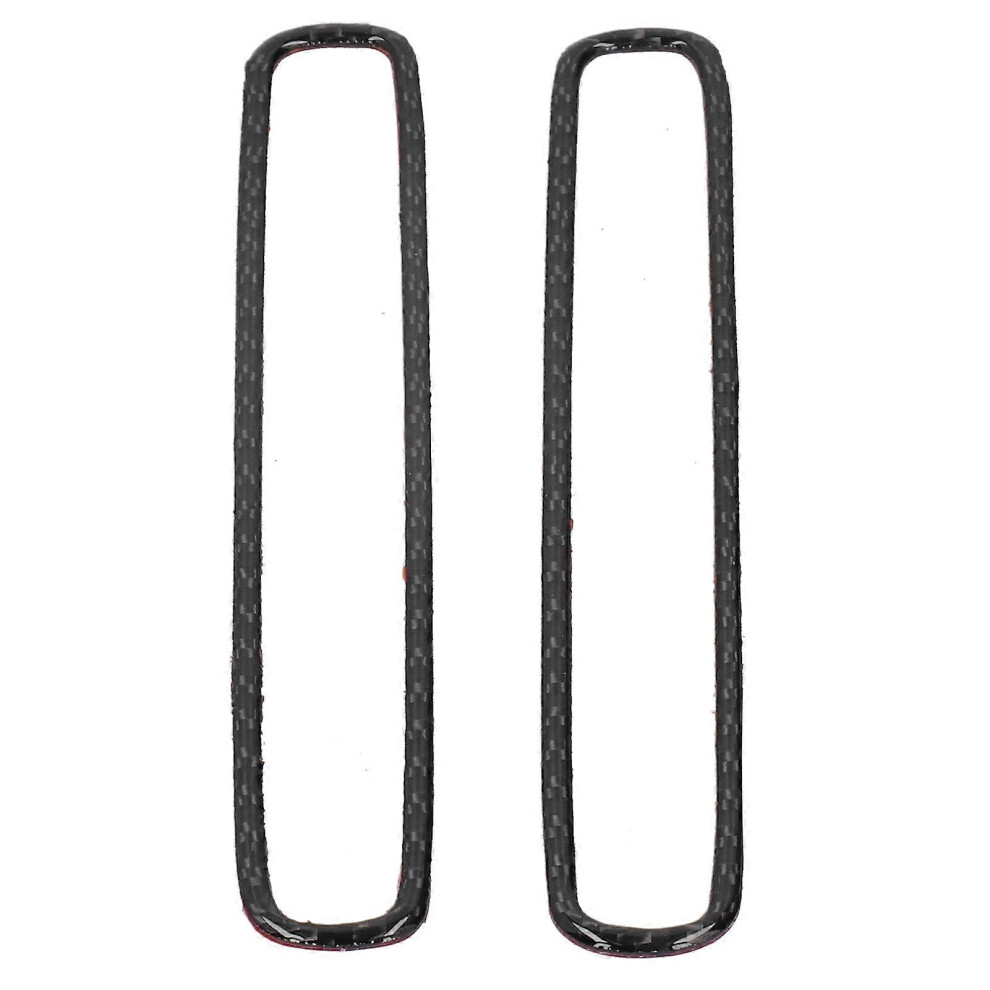 4Pcs Carbon Fiber Door Lock Ring Button Cover Auto Accessories Fit Compatible With Dodge Charger 20112014 3438785011244