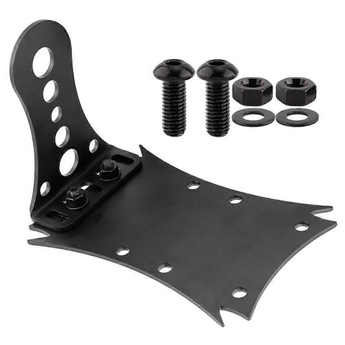 Universal Motorcycle Retro Side Mount Tail Light Holder License Plate Frame Bracket #B 1