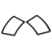2pcs Front Fog Light Trim Frame Bumper Side Carbon Fiber Style Decoration Fit compatible with X1 2020