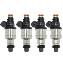 Conjunto de 4 injetores de combustível de 550cc compatíveis com OBD1 OBD2 para motores B16, B18, B20, D15, D16, D18 e H22.