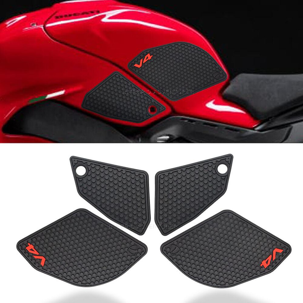 Compatible With Ducati Panigale V4 Panigale V4s /Sp2 2022 Side Fuel Tank Pad Sticker Rubber Sticker 3318918938504