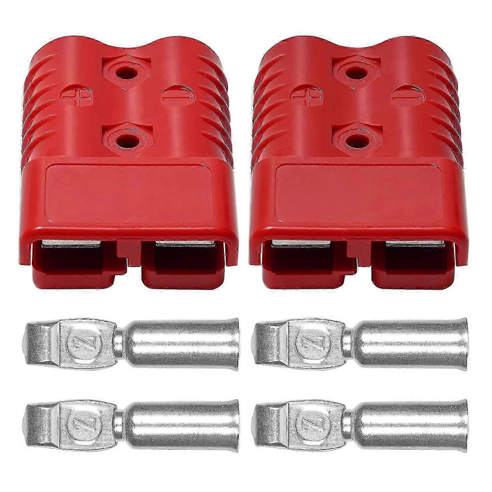 2Pcs Anderson Connector 175Amp 600V Red Plug Cable Terminal Battery Power 3030228395807