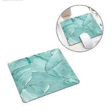 Tappetino per mouse morbido con superficie effetto marmo blu a pressione, 21x26 cm, nero