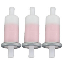 3 Stück 3/8 Zoll 10 mm Motorrad-Kraftstofffilter, kompatibel mit CBR600, VT750 600, VT1100, 16900-MG8-003, 49019-105