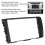 Painel frontal de rádio DVD automotivo 2Din de 7 polegadas com sistema de navegação, compatível com Toyota Corolla 0813 2