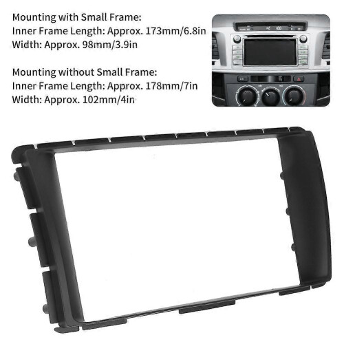 Painel frontal de rádio DVD automotivo 2Din de 7 polegadas com sistema de navegação, compatível com Toyota Corolla 0813 1