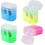 temperamatite manuali con coperchio, temperamatite a doppio foro, compatibile con bambini, multicolore 1