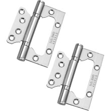 4 Pieces Door Hinges, 4 Inch Home 100mm Door Hinges Stainless Steel Ball Bearing Mute Hinges compatible with Internal External Doors, Silver
