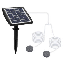 Solar Aerator Pump, Solar Oxygen Pump, Solar Water Air Pump, Solar Powered Oxygenator Pond Water Oxygen Pump, 2 Mode Solar Powered Air Pump Oxygenator
