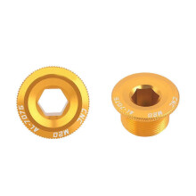 Parafuso de braço Stracker, parafuso de liga de alumínio, fivela de pedivela de bicicleta (M20 Dourado)