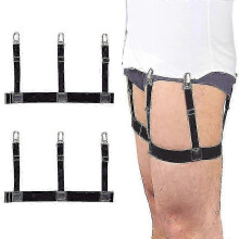 Hemdhalter für Herren, kompatibel mit elastischen, verstellbaren Hemdhaltern mit Verriegelung