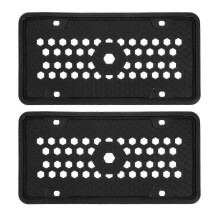 2 suportes universais de silicone para placas de carro (EUA)