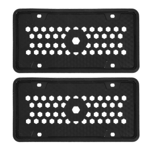 2pcs Silicone License Plate Frames Universal Us Car License Plate Brackets