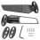 2pcs Motorcycle Rearview Mirror Adjustable Rotating Wind Wing Mirror Replacement compatible with Ninja 250 300 H2 H4 1