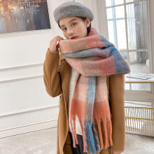Scarf Ladies Ladies Scarf Oversized Scarf Tartan Scotch Blanket Shawl Winter Wrap Scarf Ladies Winter Scarf Ladies1pcs-colorful