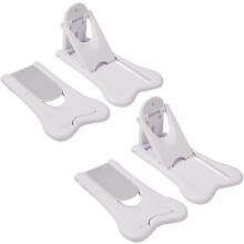 Cerraduras de seguridad para puertas correderas de ducha para niños, cerraduras de protección para puertas correderas (4 piezas)