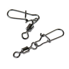 50pcs Fishing Rolling Metal Swivel Connector Solide Rings Tackle Fishing Connector #4