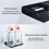 Wall Mounted Router Shelf, Small Projector Wall Stand Metal TV Box Bracket Floating Shelf(1 Layer, Small) 3