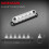 Bloco de terminais de barramento de bateria 12V automotivo e marítimo, bloco de distribuição coberto de 7 x 1/4 polegadas (M6) 12V 2
