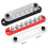 Bloco de terminais de barramento de bateria 12V automotivo e marítimo, bloco de distribuição coberto de 7 x 1/4 polegadas (M6) 12V 1