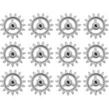 12 pezzi Ingranaggio resistente e durevole Accessori resistenti al calore Parti fai da te Ruota mini girevole automatica Hardware in alluminio