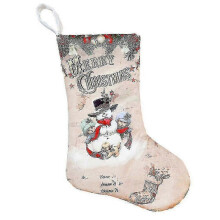 Merry Christmas Stocking Large Santa Candy Gift Bag Xmas Tree Hanging Decor