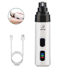 Electric Dog Nail Clippers compatible with Dog Nail Grinders Rechargeable USB Charging Pet Quiet Cat Paws Nail Grooming Trimmer Tools
