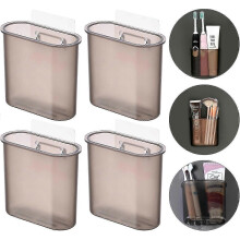 Holder,4 Packs Wall Mount Toothbrush Holders Electric Wall Mounted non screw Toothbrush Holders