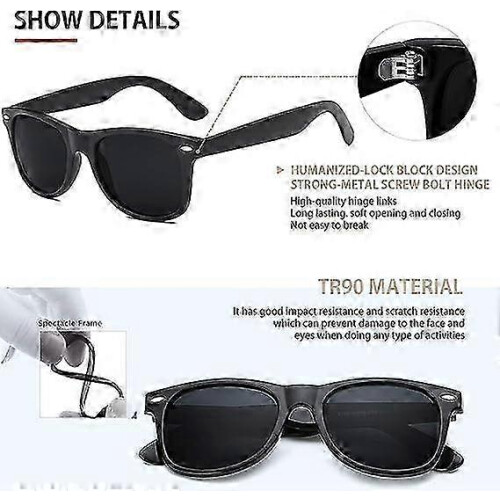tuote, Aurinkolasit miehille, polarisoidut aurinkolasit, mustat 1