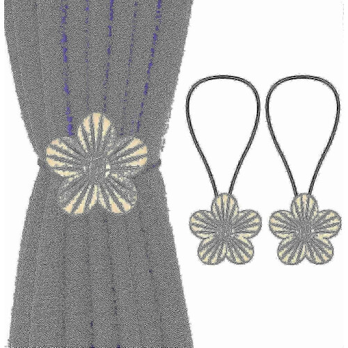Two Curtain Straps (gold)