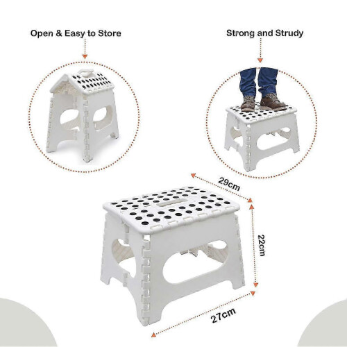 Folding Step Stool,Lightweight Foldable Step Stool ,compatible with Kitchen, Bathroom and Bedroom 1
