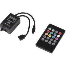 Portable Led Music Controller 20 Keys Ir Remote Sound Sensor Controllers compatible with Rgb Flexible Color Chan