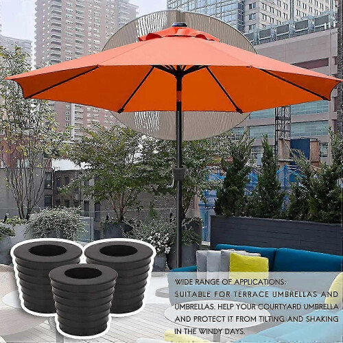 Conjunto de 4 cunhas para guarda-sol, compatíveis com hastes de guarda-sol de 38 mm (1,5 polegadas) de diâmetro ou suportes para guarda-sol. 2