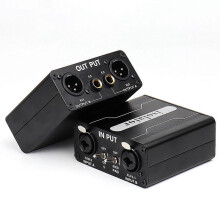 Zweikanal-6,5-mm-XLR-Mixer mit Isolator, Strom-, Schall- und Rauschmischer, Mikrofon-Massefilter