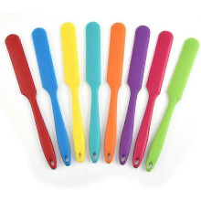 Set Of 8 Mini Non-stick Silicone Spatulas compatible with Kitchen Multicolor