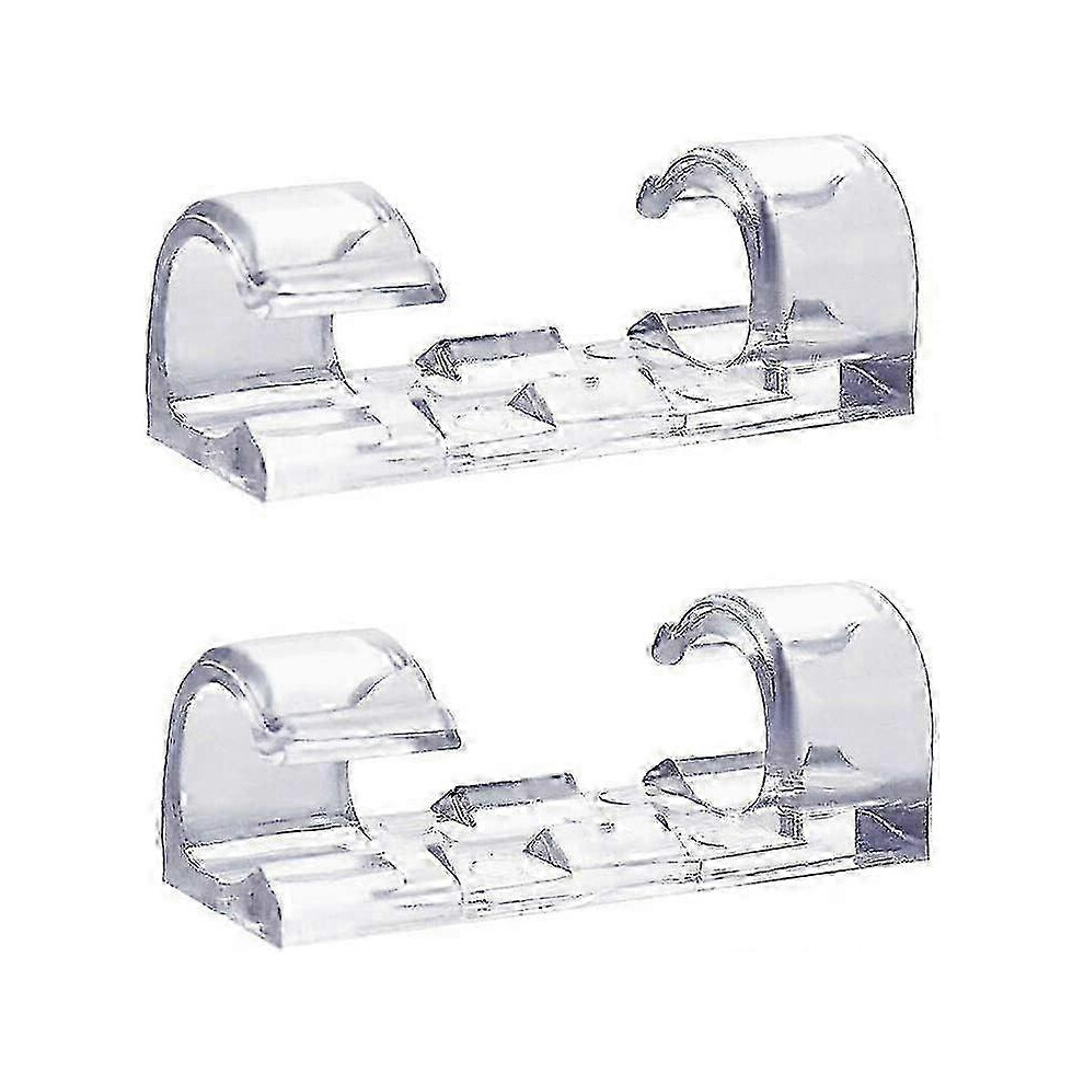 60Pcs Transparent Cable Clips,Self Adhesive Cable Tidy Wire Holder 3795537519473