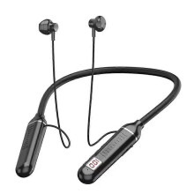 Semi InEar Hanging Neck Bluetooth 5.2 Earphones Neckband Headphones TWS Wireless Sports Headsets HiFi Stereo LED Digital Display Waterproof Earbuds