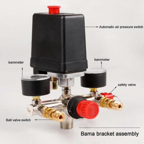 Interruptor de pressão para compressor de ar compatível com válvula reguladora de pressão de 90-120 psi - scntcv 1