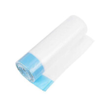 30pcs drawstring beam garbage bag disposable classified plastic bags kitchen thickened garbage bag with handle white