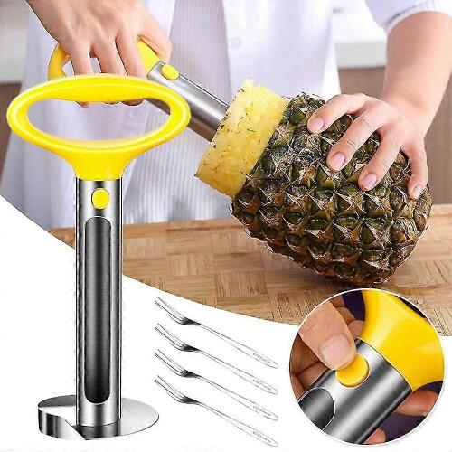 Coupe-ananas en acier inoxydable, éplucheur, trancheur, outil de cuisine facile à utiliser