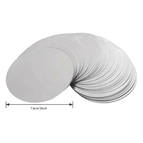 Silver Wine Pourer Discs - 300 Pcs, Drip-proof, 3 Inch, Thin, Drop Drip Stop Pouring Spout 2