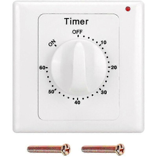AC 220V High Percompatible withmance Pump Timer Switch Electronic Control Mechanical Countdown Socket Time Switch-60min