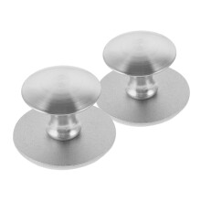 2pcs Stainless Steel Adhesive Cabinet Handles SelfStick Drawer Knobs for Shower Glass Doors and Cupboards No Drilling Required