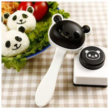 Rice Ball Mold compatible with Kids Onigiri Mold Panda Sushi Mould Cartoon Cute Rice Ball Mold Kit Seaweed Embossing Cutter