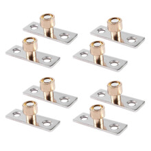 Metalen geleider/stopper voor houten schuifdeuren met een diameter van 12 mm (8 stuks)